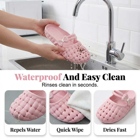 👡 Women's Closed-Toe Breathable Mules — Lightweight Slip-On Sandals | Padded Memory Foam