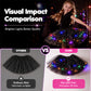 🎨LED Light Up Sequin Tutu Skirt Star Mesh Princess Skirt for Girls and Adults