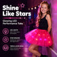 🎨LED Light Up Sequin Tutu Skirt Star Mesh Princess Skirt for Girls and Adults