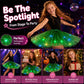 🎨LED Light Up Sequin Tutu Skirt Star Mesh Princess Skirt for Girls and Adults