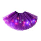 🎨LED Light Up Sequin Tutu Skirt Star Mesh Princess Skirt for Girls and Adults