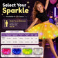 🎨LED Light Up Sequin Tutu Skirt Star Mesh Princess Skirt for Girls and Adults