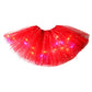 🎨LED Light Up Sequin Tutu Skirt Star Mesh Princess Skirt for Girls and Adults