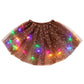 🎨LED Light Up Sequin Tutu Skirt Star Mesh Princess Skirt for Girls and Adults