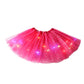 🎨LED Light Up Sequin Tutu Skirt Star Mesh Princess Skirt for Girls and Adults