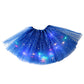 🎨LED Light Up Sequin Tutu Skirt Star Mesh Princess Skirt for Girls and Adults