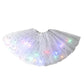 🎨LED Light Up Sequin Tutu Skirt Star Mesh Princess Skirt for Girls and Adults