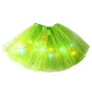🎨LED Light Up Sequin Tutu Skirt Star Mesh Princess Skirt for Girls and Adults