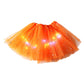 🎨LED Light Up Sequin Tutu Skirt Star Mesh Princess Skirt for Girls and Adults