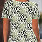 👚 Women's Casual Printed Round Neck Short Sleeve Top — Lightweight Summer T-Shirt | Relaxed Fit | Versatile Everyday Wear