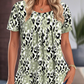 👚 Women's Casual Printed Round Neck Short Sleeve Top — Lightweight Summer T-Shirt | Relaxed Fit | Versatile Everyday Wear