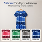 👗 Women's Casual Tie Dye Leopard Print V-Neck Dress — Trendy Mix Print T-Shirt Dress | Relaxed Loose Fit | Short Sleeve