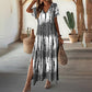 👗 Women's Casual V-Neck Gradient Dress — Relaxed Ombre Colour Dress | Soft Flowing Fabric