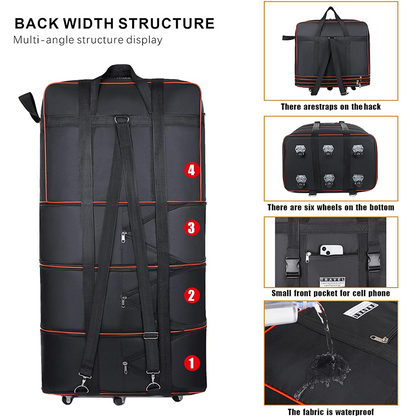 🧳 Large Capacity Expandable Travel Duffel Bag