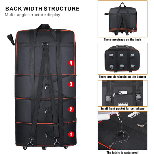 🧳 Large Capacity Expandable Travel Duffel Bag