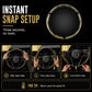 🏎️ Universal Carbon Fiber Steering Wheel Cover — Anti-Slip Segmented Design