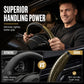 🏎️ Universal Carbon Fiber Steering Wheel Cover — Anti-Slip Segmented Design