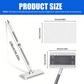 🧹 Hands-Free Flat Mop with Universal Cloth Clamp — Zero-Touch Cloth Change