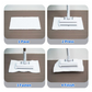 🧹 Hands-Free Flat Mop with Universal Cloth Clamp — Zero-Touch Cloth Change
