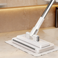🧹 Hands-Free Flat Mop with Universal Cloth Clamp — Zero-Touch Cloth Change