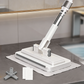 🧹 Hands-Free Flat Mop with Universal Cloth Clamp — Zero-Touch Cloth Change