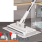 🧹 Hands-Free Flat Mop with Universal Cloth Clamp — Zero-Touch Cloth Change
