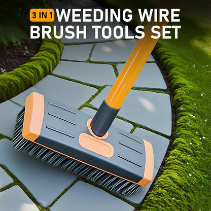 🧹3 in 1 Weeding Wire Brush Tools Set