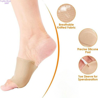👣 SEBS Forefoot Pads with Heel Strap Toe Separator for High Heels