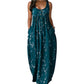 👗 Women's Casual Sleeveless Maxi Dress — Lightweight Scoop Neck Tank Dress | Loose Fit with Side Pockets