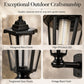 🏮Retro Solar Garden Lights Outdoor Double Head Hexagonal Street Lamp