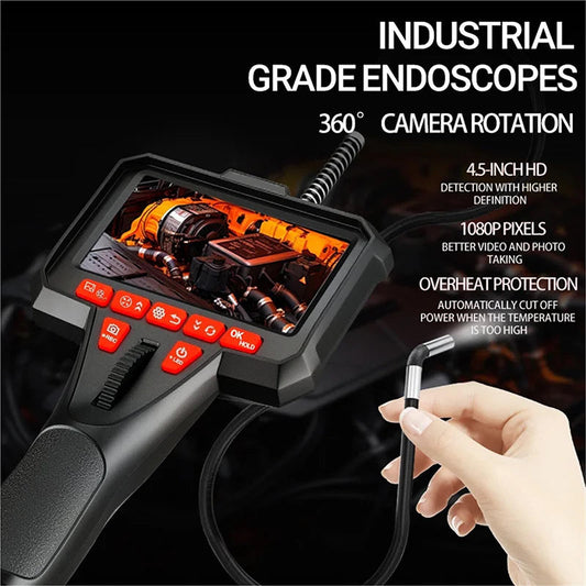 🔧 6mm Handheld Automotive Endoscope with Articulating Camera