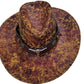 🤠 Vintage Wide Brim Cowboy Hat with Adjustable Strap