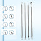 🔧 Stainless Steel Blackhead Remover Tool Kit — 7 PCS Comedone Extractor & Pimple Popper Set