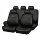 🚗 9-Piece Universal Fit Leather Car Seat Cover Set — Full Set PU Leather Seat Protectors for Cars & SUVs