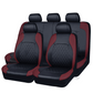 🚗 9-Piece Universal Fit Leather Car Seat Cover Set — Full Set PU Leather Seat Protectors for Cars & SUVs