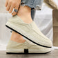 👞 Men's Casual Canvas Slip-On Shoes — Lightweight Summer Loafers with Memory Foam Insole | Breathable Canvas Upper | Non-Slip Sole | Easy On/Off Elastic Gusset