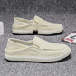 👞 Men's Casual Canvas Slip-On Shoes — Lightweight Summer Loafers with Memory Foam Insole | Breathable Canvas Upper | Non-Slip Sole | Easy On/Off Elastic Gusset