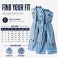 👗 Women's Sleeveless High Slit Denim Vest Dress — Longline Jean Jacket with Side Split