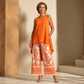 👗 Women's Casual Sleeveless Top & Wide-Leg Pants Set — Relaxed Co-Ord with High-Waist Trousers