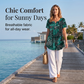 👚 Women's Casual V-Neck Top — Relaxed Loose Fit Everyday Essential