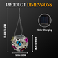 🏮 Iron Art Solar Hanging Light — Hollow-Out Metal Lantern with Warm LED Glow