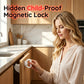 🔒 Invisible Magnetic Safety Lock — Concealed Childproof Cabinet Locks with Magnetic Key