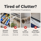 🧲 2-in-1 Magnetic Wrap Cutter & Towel Holder — Wall-Mounted Cling Film Dispenser with Paper Towel Rack