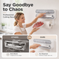 🧲 2-in-1 Magnetic Wrap Cutter & Towel Holder — Wall-Mounted Cling Film Dispenser with Paper Towel Rack