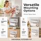 🧲 2-in-1 Magnetic Wrap Cutter & Towel Holder — Wall-Mounted Cling Film Dispenser with Paper Towel Rack