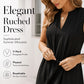 👗Women's Elegant Pleated V-Neck Dress