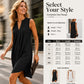 👗Women's Elegant Pleated V-Neck Dress