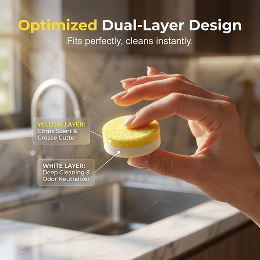🧼 Waste Disposal Cleaner & Deodorizer Tablets — Foaming Deep Clean Tablets for Kitchen Sink Disposals | Eliminates Odours & Removes Buildup