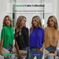 👚 Women's Elegant Mock Neck Top — Sophisticated High Neckline Top with Versatile Styling | Lightweight Breathable Fabric