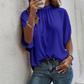 👚 Women's Elegant Mock Neck Top — Sophisticated High Neckline Top with Versatile Styling | Lightweight Breathable Fabric